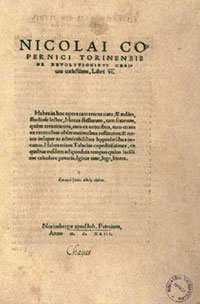 De Revolutionibus Orbium Coelestium- frontespizio